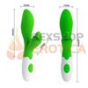 Vibrador con estimulacion clitorial de suave textura